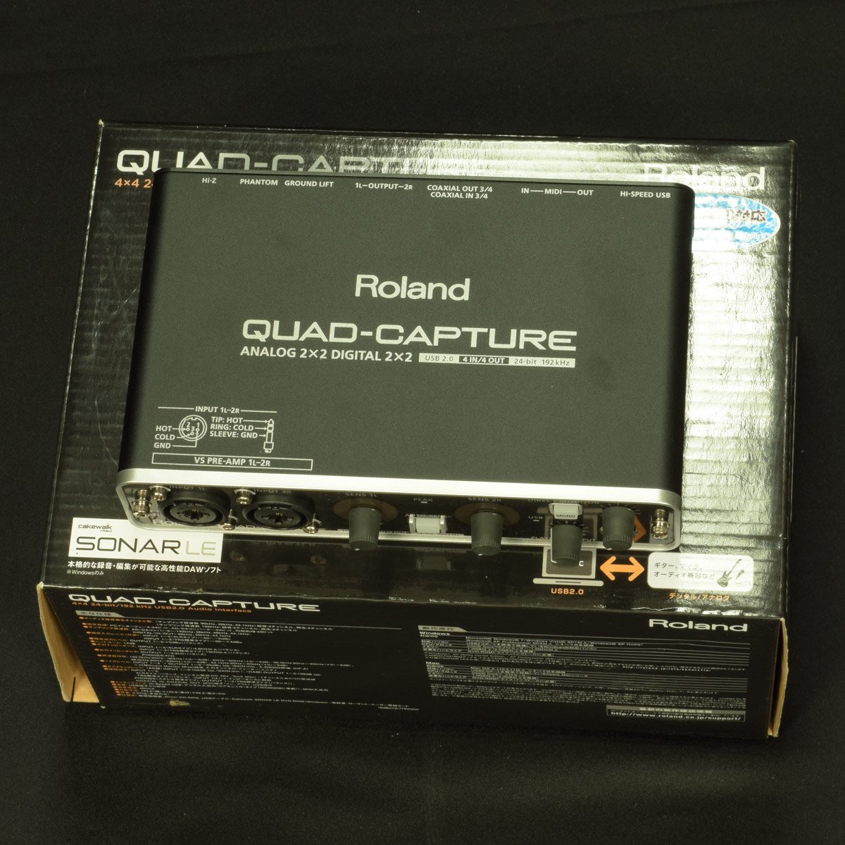 Roland Quad Capture オーディオインターフェース  U-55 Roland - QUAD-CAPTURE | USB Audio Interface [UA-55]