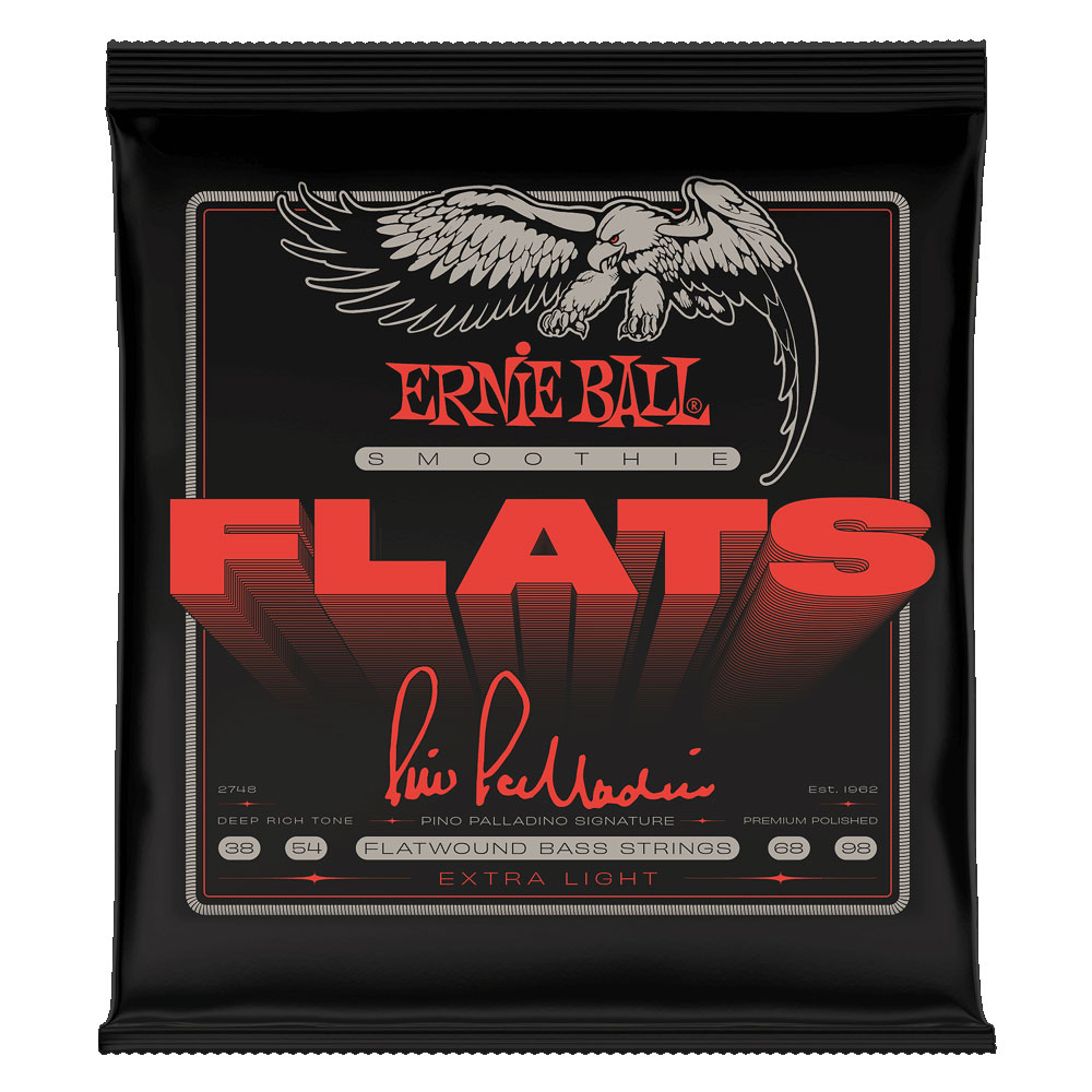 Ernie Ball / Extra Light Pino Palladino Smoothie Flats Electric Bass Strings 38-98 Gauge フラットワウンド 【福岡店】