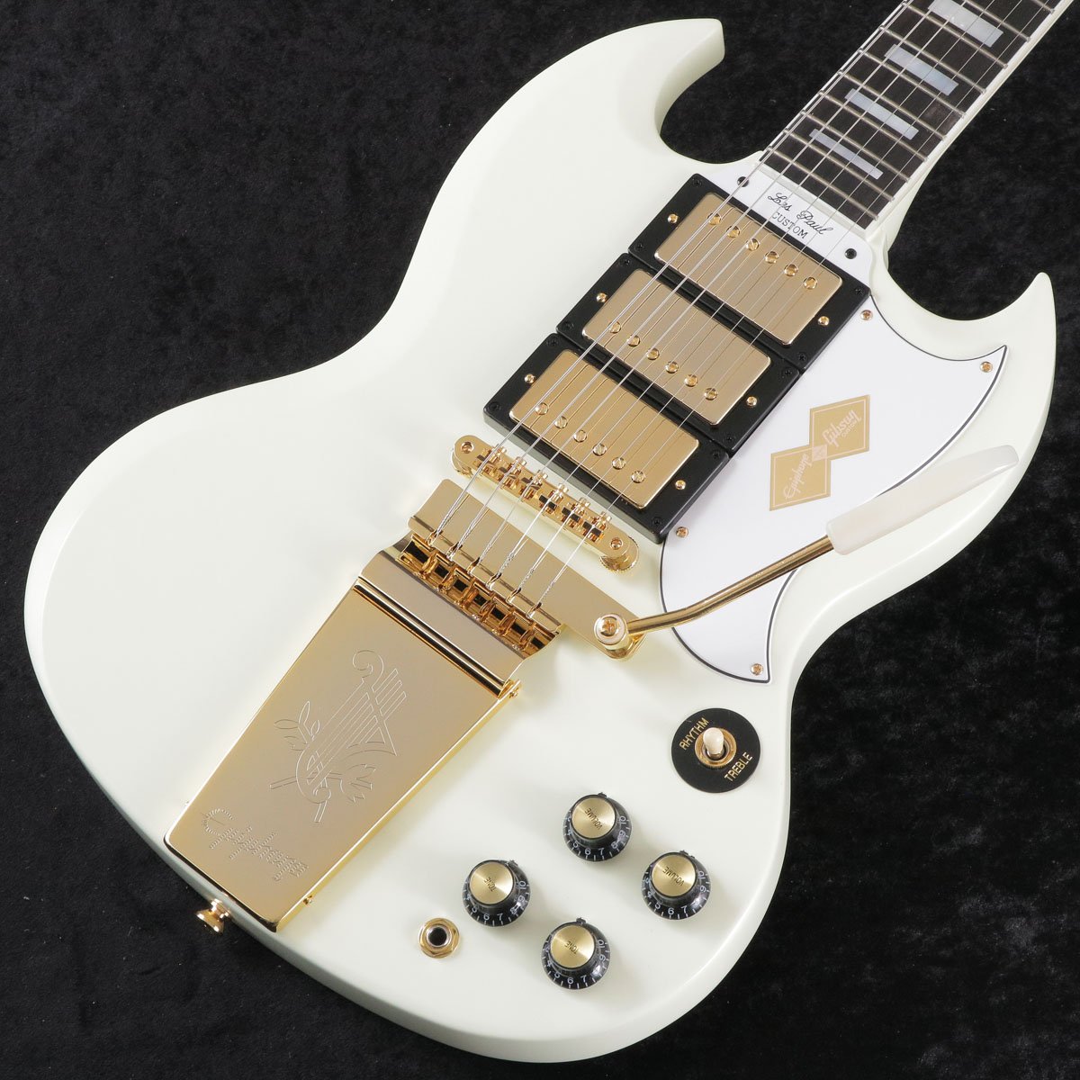 Epiphone レスポールSG ホワイト　エレキギター　ハードケース付き Epiphone 1961 Les Paul SG Standard Aged Classic White with