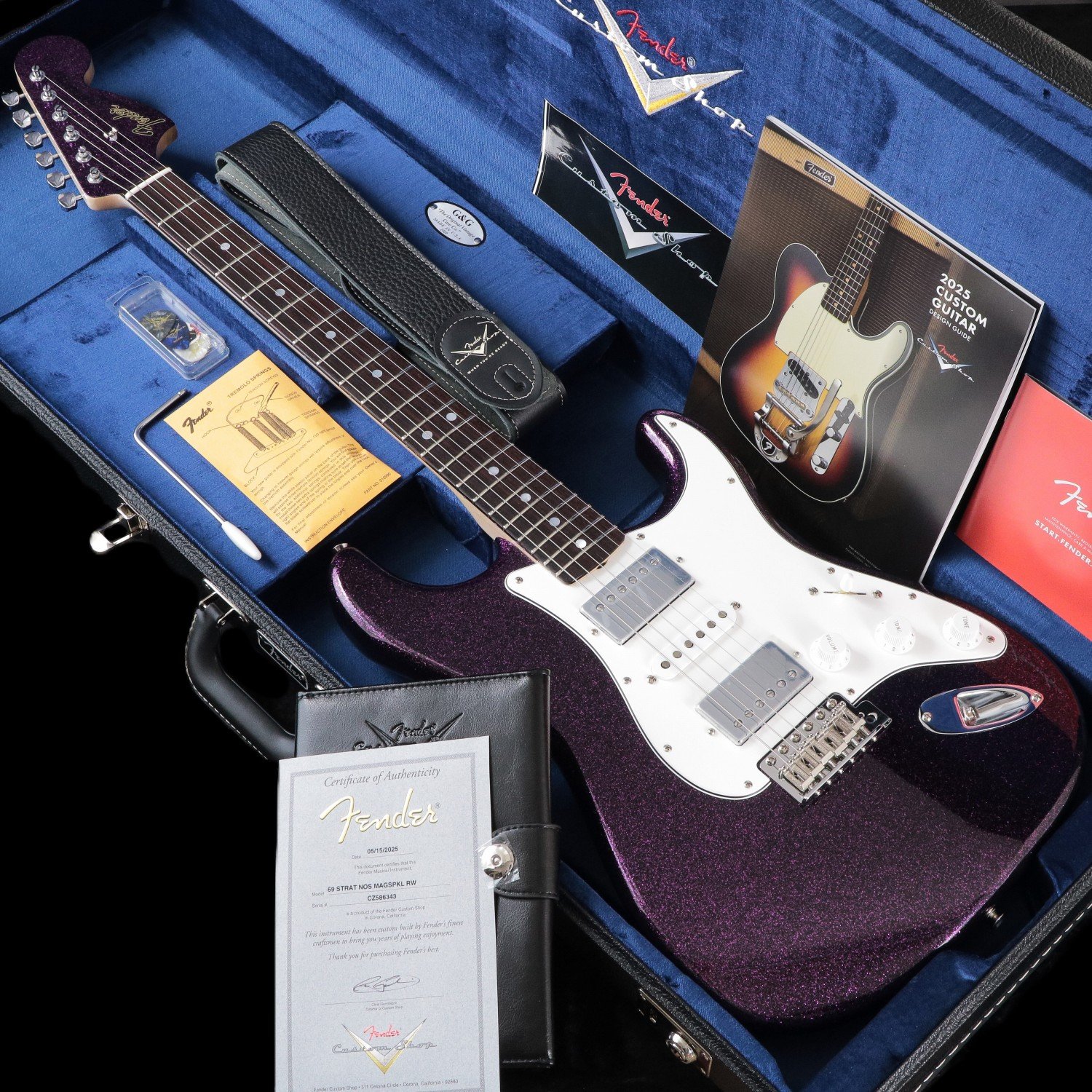 Fender Custom Shop / Custom Built 1969 Stratocaster NOS Magenta Sparkle【S/N CZ586343】【御茶ノ水本店】【3/3値下げ！】