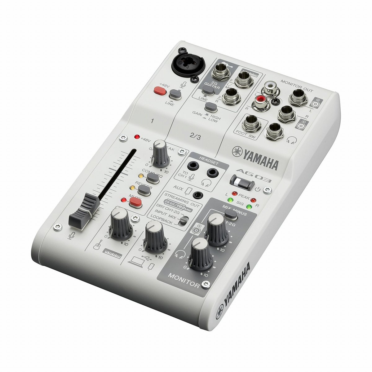 YAMAHA ヤマハ / AG03MK2 W (ホワイト) ライブストリーミングミキサー 【福岡店】|イシバシ楽器 17Shops
