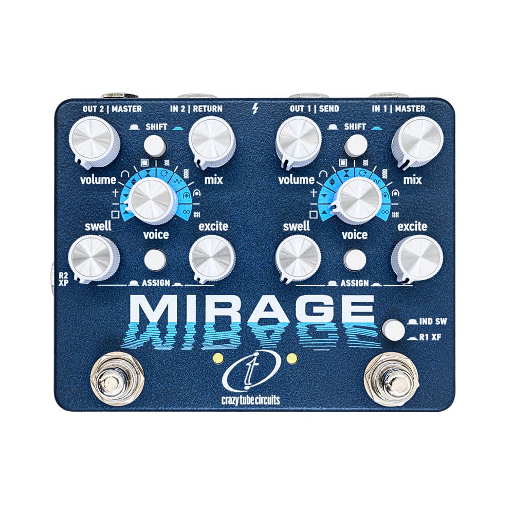 《セール品》Crazy Tube Circuits / Mirage Dual Independent Reverb Engines MODULATION/REVERB モジュレーション リバーブ【渋谷店】