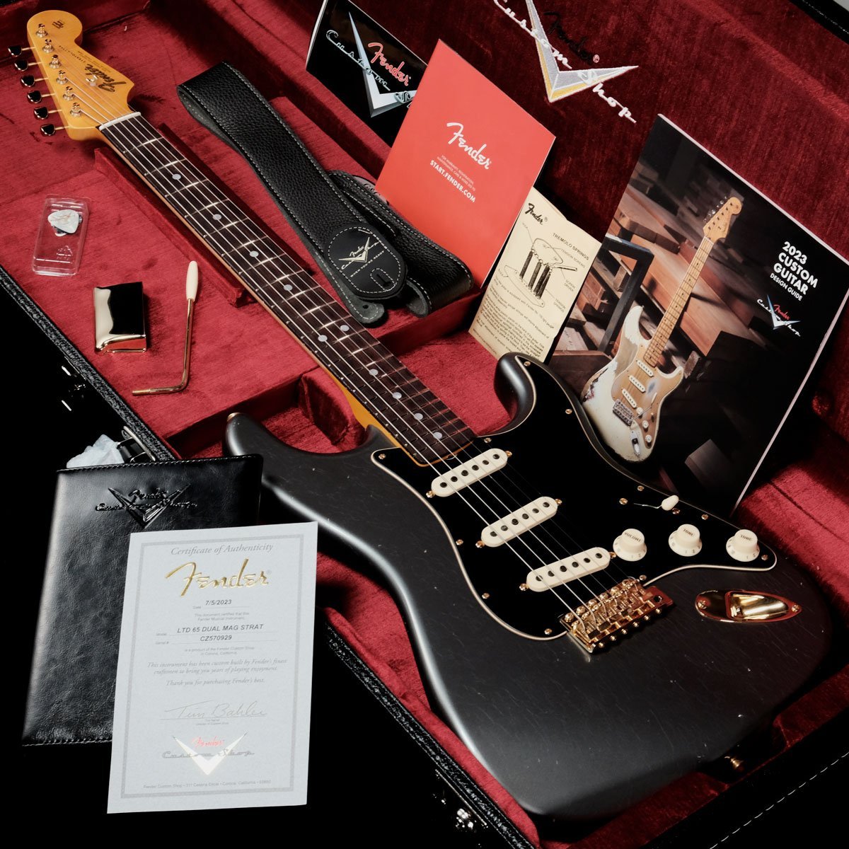 Fender Custom Shop / 1965 Stratocaster DUAL-MAG II Journeyman Relic F.Aged Charcoal Frost Metallic《渋谷店セール》《長期展示品アウトレット特価》【渋谷店】