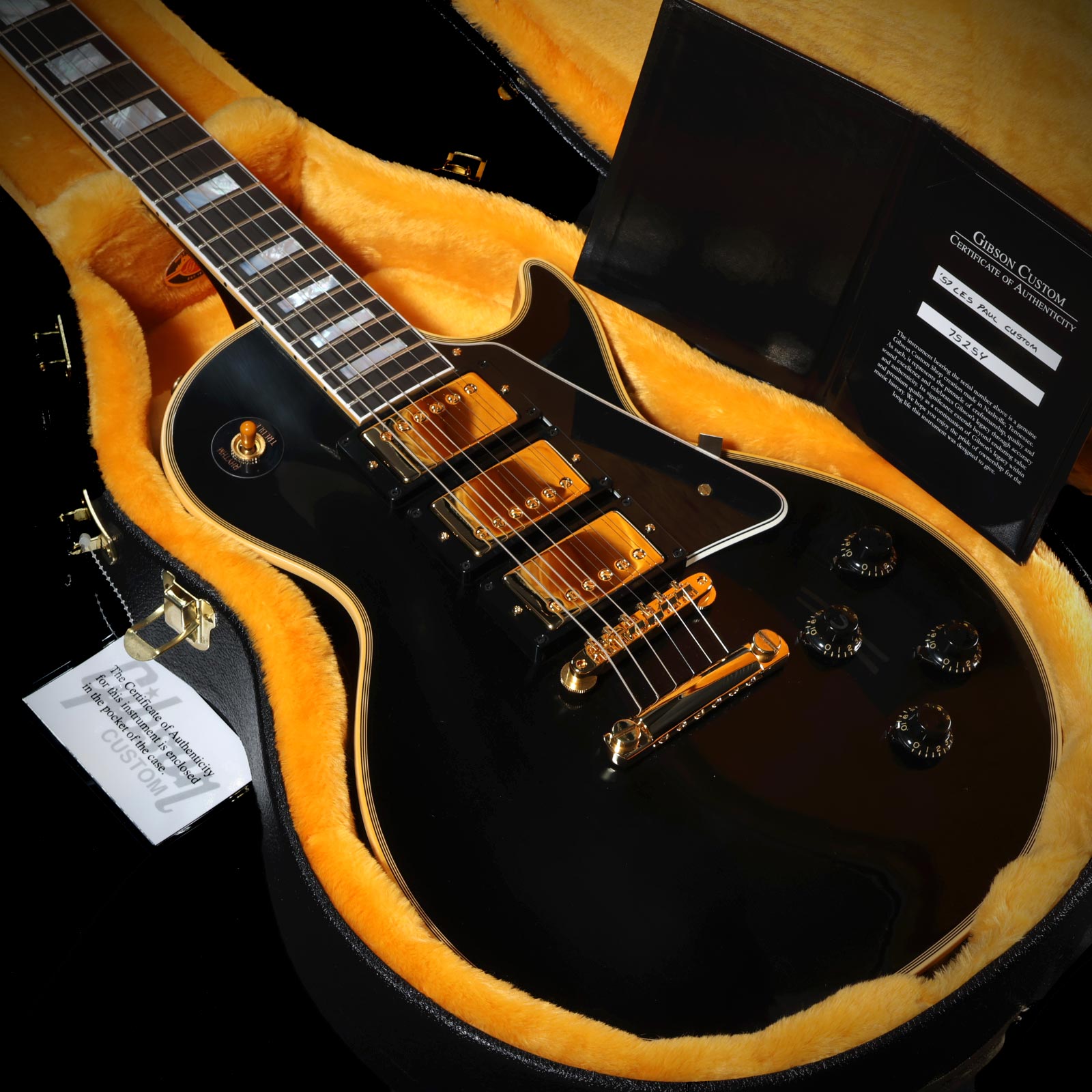 楽天市場】Gibson Custom Shop 1957 Les Paul Custom Reissue 3-Pickup