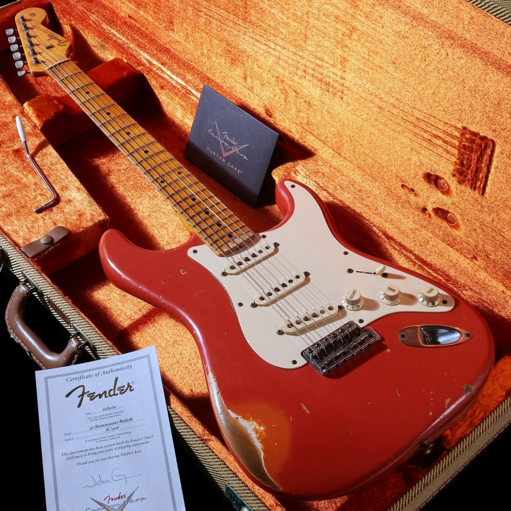 【中古】FENDER CUSTOM SHOP / Master Built Series 1957 Stratocaster Relic Fiesta Red By John Cruz 【御茶ノ水本店】【値下げ】