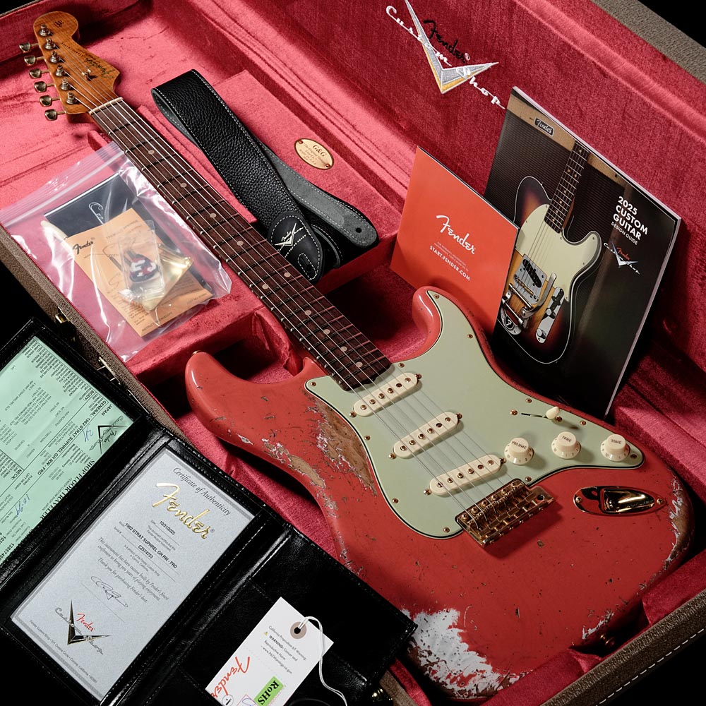 Fender Custom Shop / Custom Built 1962 Stratocaster Super Heavy Relic Fiesta Red 別注モデル (重量:3.23kg)【S/N:CZ574753】【渋谷店】