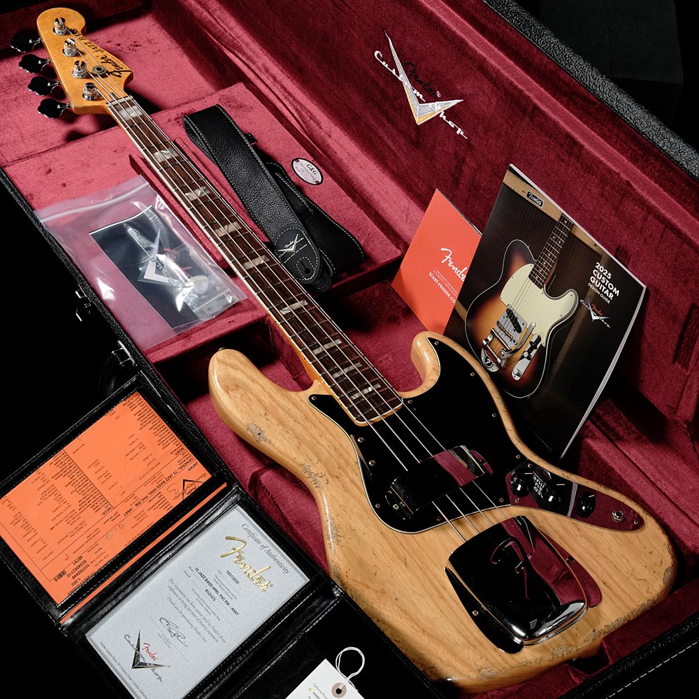Fender Custom Shop / 1975 Jazz Bass Heavy Relic Aged Natural(重量:4.29kg)【S/N:R107475】《長期店頭展示品アウトレット特価》【渋谷店】