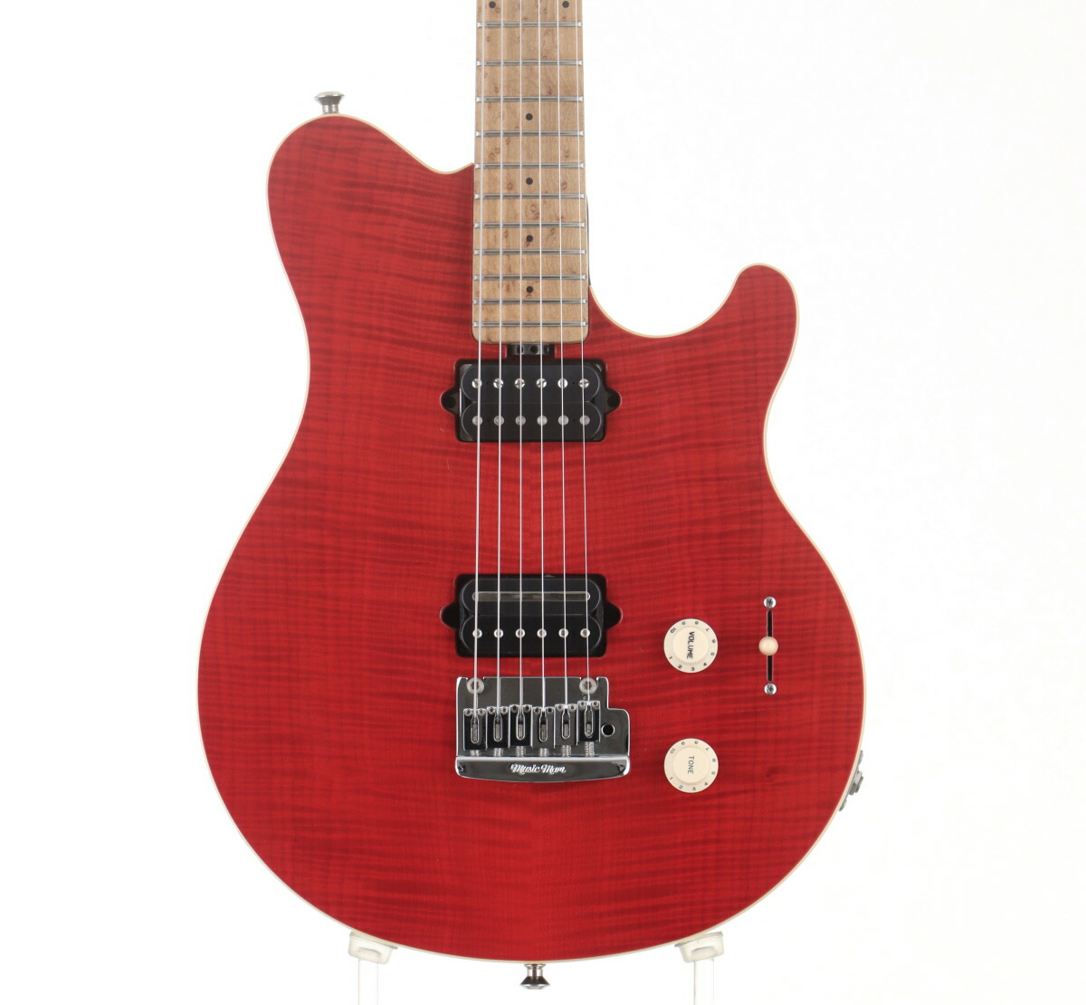 【中古】MUSIC MAN / Axis Super Sport HH Tremolo Translucent Red MOD ［3.33kg/2001年製］ミュージックマン 【池袋店】【値下げ】