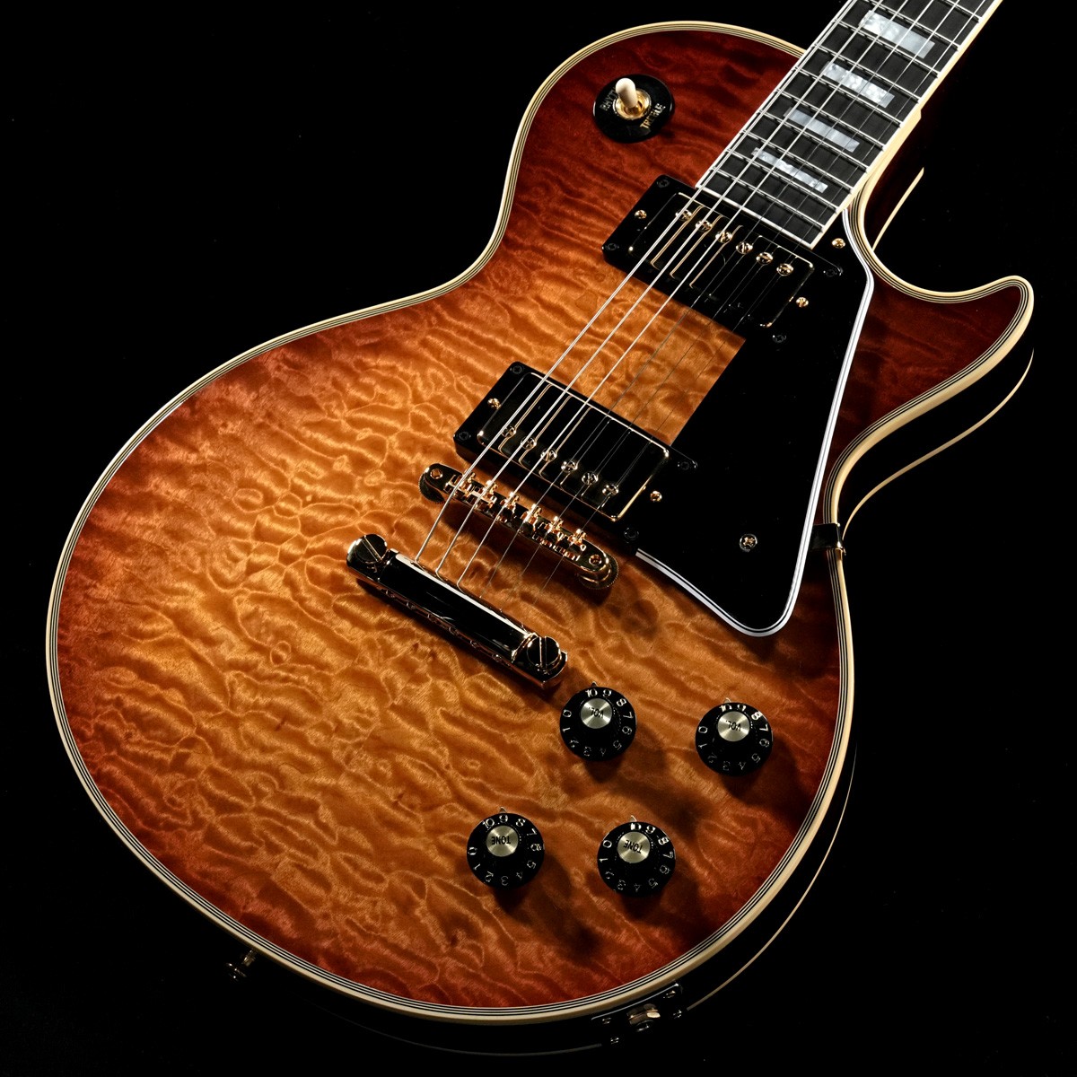 Gibson Custom / Hand Picked 1968 Les Paul Custom 5A Quilt Aged Brandy Fade Gloss【渋谷店】《長期店頭展示品チョイキズアウトレット特価》｜イシバシ楽器 17Shops