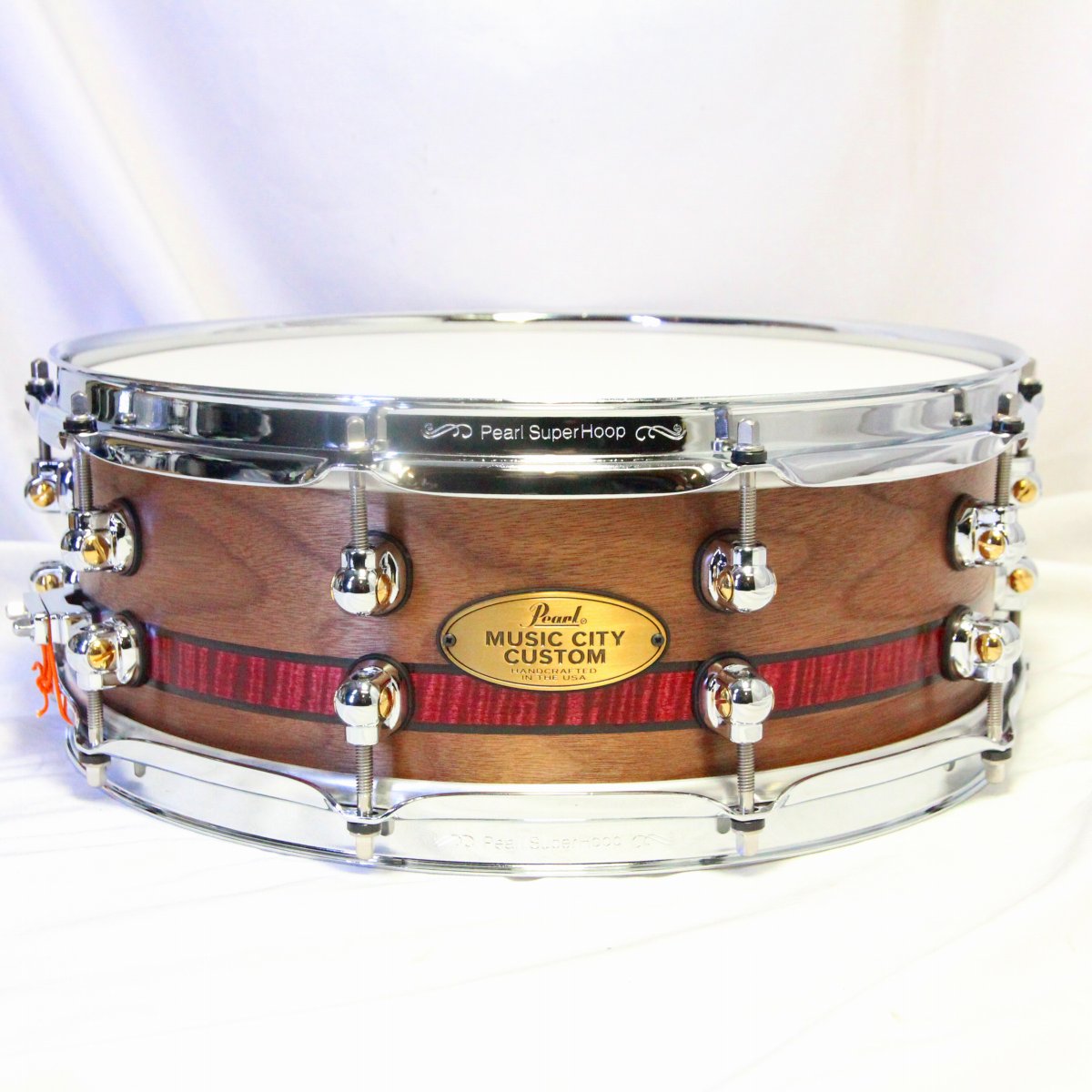 PEARL / MCCW1450S/C #1013 MUSIC CITY CUSTOM USA Solid Walnuts Snare Drum 14×5 店頭展示品限り特価【池袋店】|イシバシ楽器 17Shops