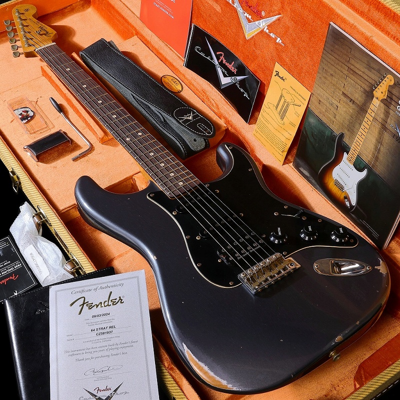 Fender Custom Shop / Custom Built 1964 Stratocaster HSS Relic Aged Charcoal Frost Metallic【S/N CZ581937】《長期店頭展示品アウトレット特価》【渋谷店】