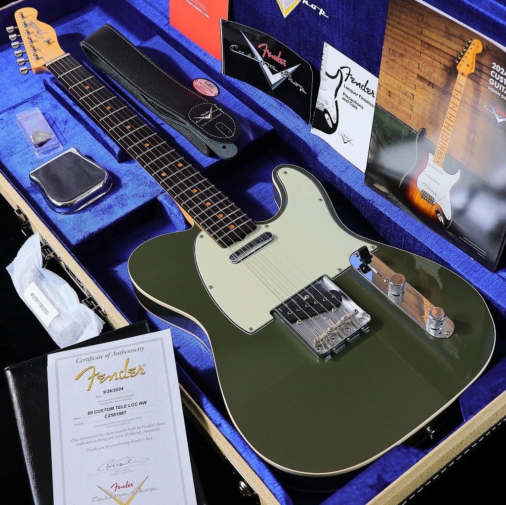 Fender Custom Shop / Custom Built 1960 Custom Telecaster DLX Closet Classic Aged Olive Drab【S/N CZ581987】《長期店頭展示品アウトレット特価》【渋谷店】