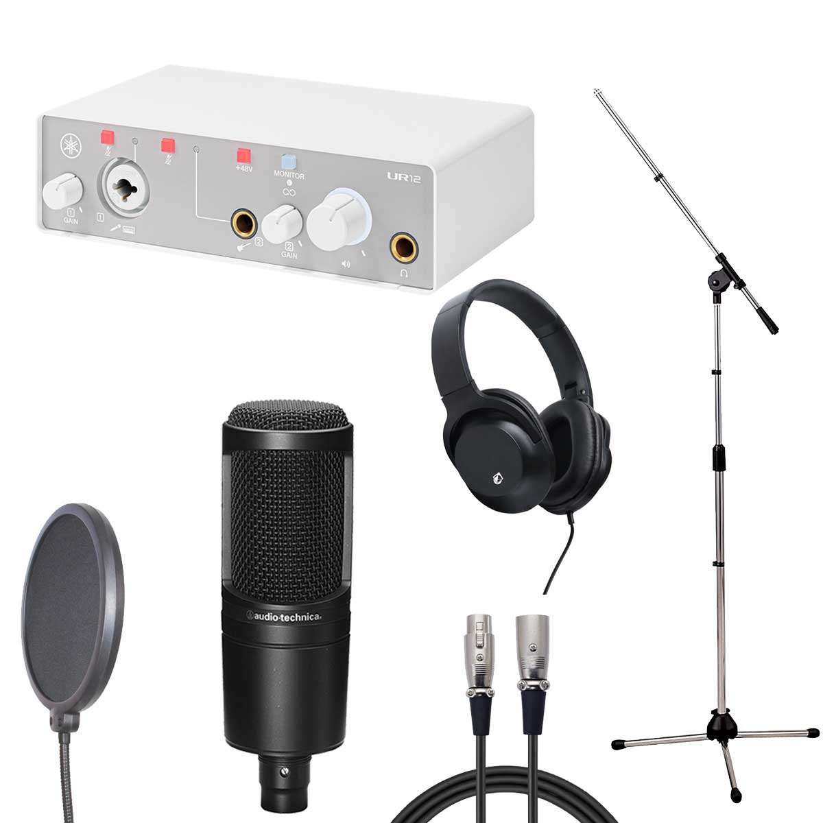 YAMAHA UR12 MK3 White × audio-technica AT2020 【レコーディングセット】【御茶ノ水本店】