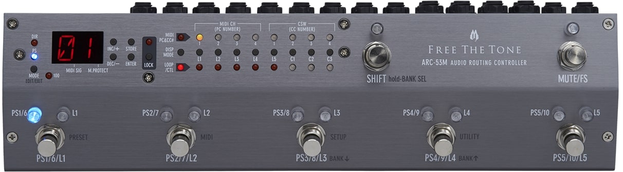 Free The Tone / ARC-53M Silver Audio Routing Controller フリーザトーン スイッチャー【御茶ノ水本店】｜イシバシ楽器 17Shops