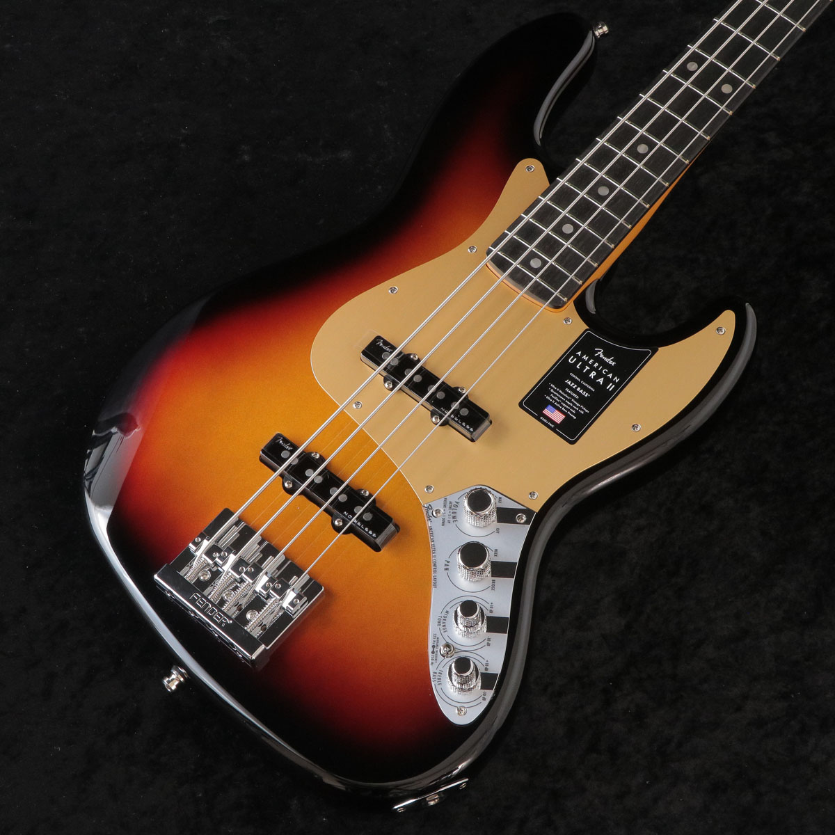 FENDER / American Ultra II Jazz Bass Ebony Fingerboard Ultraburs （重量:4.36kg） 【御茶ノ水本店】【YRK】