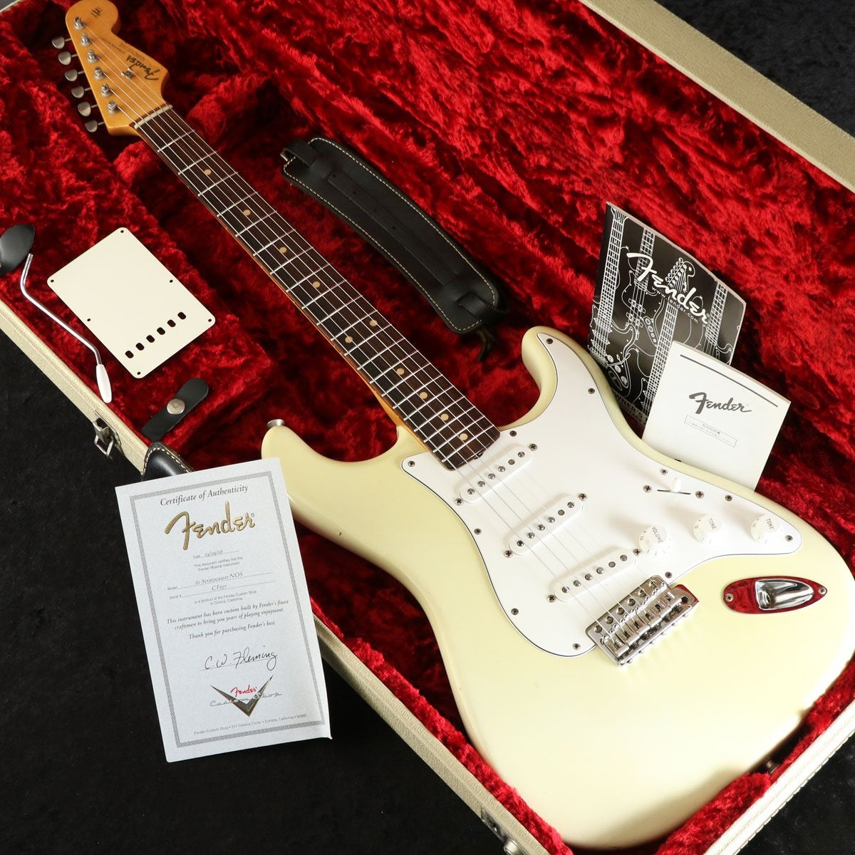 【中古】Fender Custom Shop / MBS 61Stratocaster NOS Olympic White C.W.Fleming【御茶ノ水本店】【値下げ】