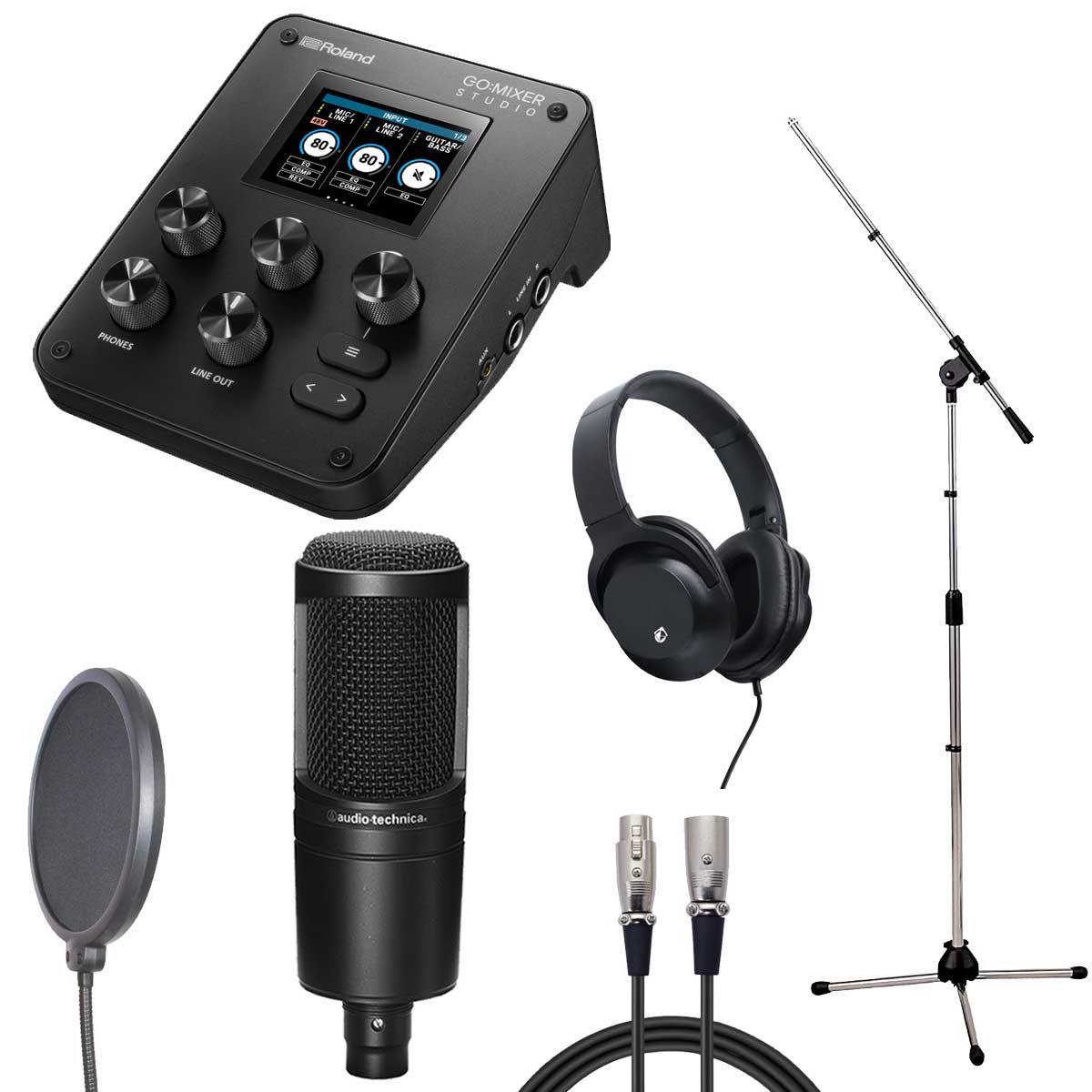 Roland GO:MIXER STUDIO × audio-technica AT2020 【配信/レコーディングセット】【御茶ノ水本店】|イシバシ楽器 17Shops