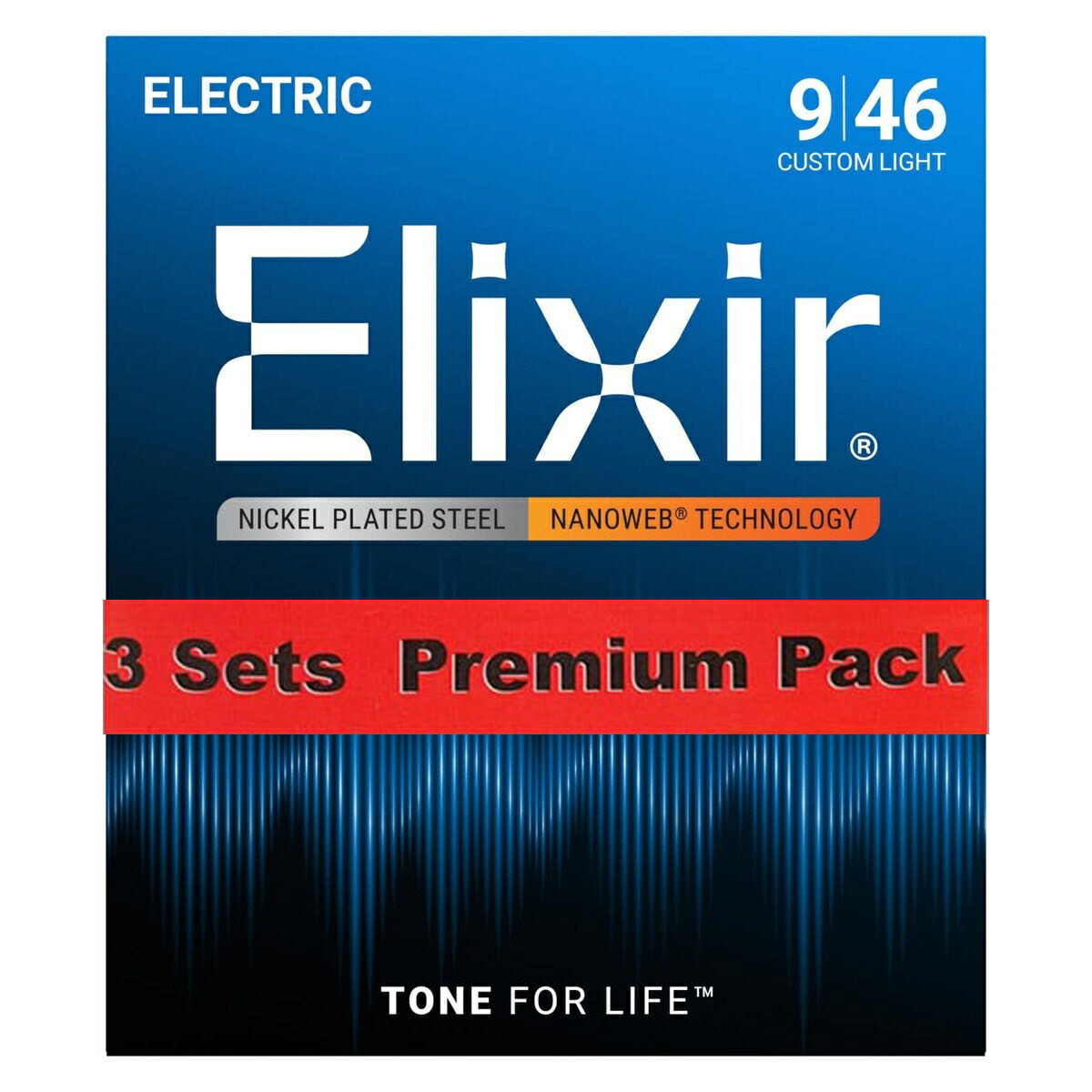 Elixir / 12027-3P Custom Light Electric Nickel Plated Steel with NANOWEB Coating エリクサー 弦 ナノウェブ 【福岡店】