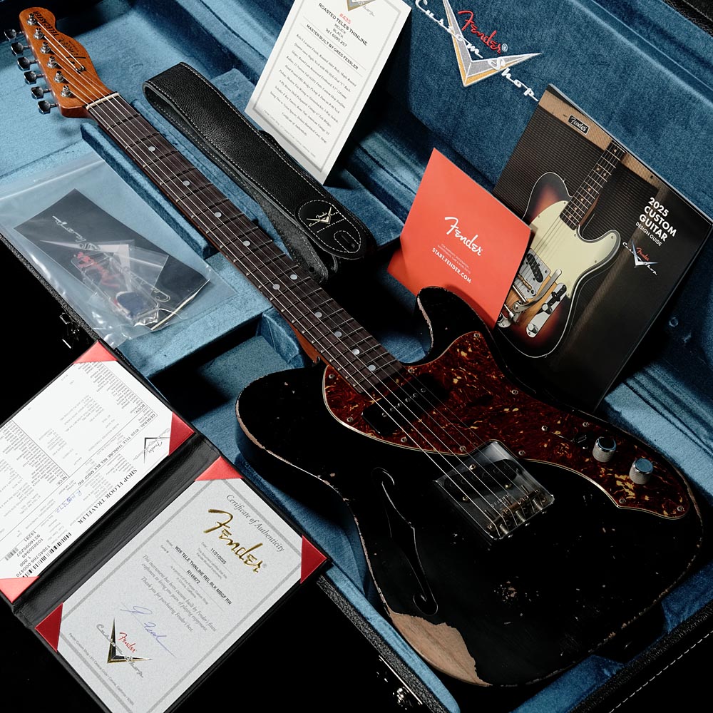 Fender Custom Shop / Master Built Telecaster Thinline Relic Black by GregFessler 【渋谷店】