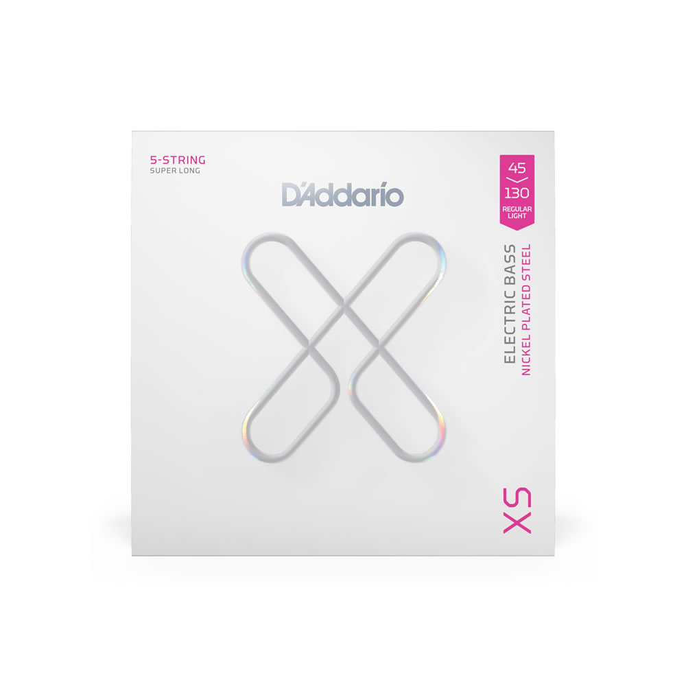 D'Addario / XS STRINGS FOR BASS XSB45130SL Regular Light 45-130 5-STRING SUPER LONG