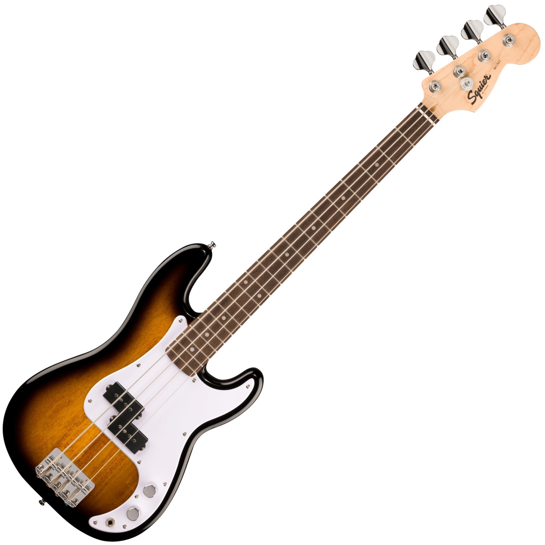 Squier by Fender / Mini Precision Bass Laurel Fingerboard White Pickguard 2-Color Sunburst スクワイヤー [コンパクトエレキベース]【横浜店】