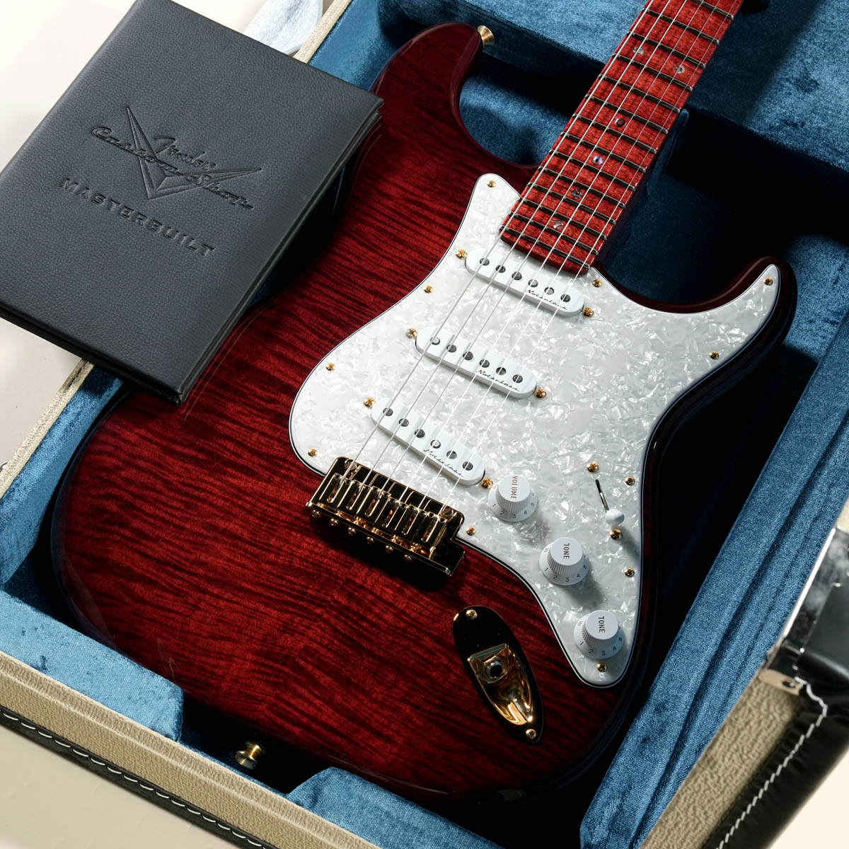 Fender Custom Shop / Master Built Custom Stratocaster 4A Flame Maple Top NOS Trans Red by Kyle Mcmillin 【渋谷店】|イシバシ楽器 17Shops