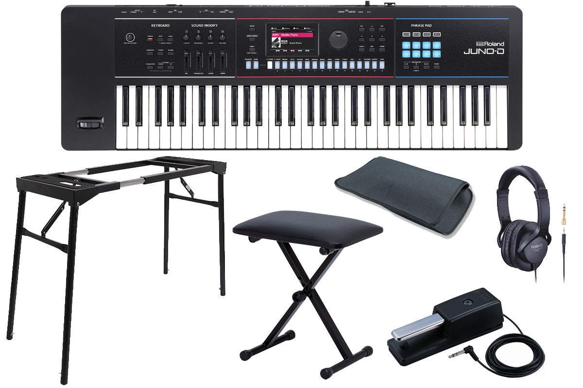 Roland / JUNO-D6 テーブル型キーボードスタンド＆キーボードベンチセット【渋谷店】《背負える専用キャリングケース プレゼント！》｜イシバシ楽器 17Shops 65,995円