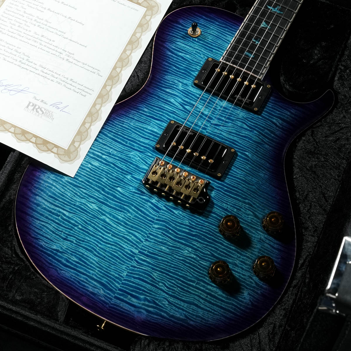 Paul Reed Smith(PRS) / 2025 Private Stock #11988 McCarty 594 Singlecut (Trem) Aquableux Purple Burst【渋谷店】｜イシバシ楽器 17Shops