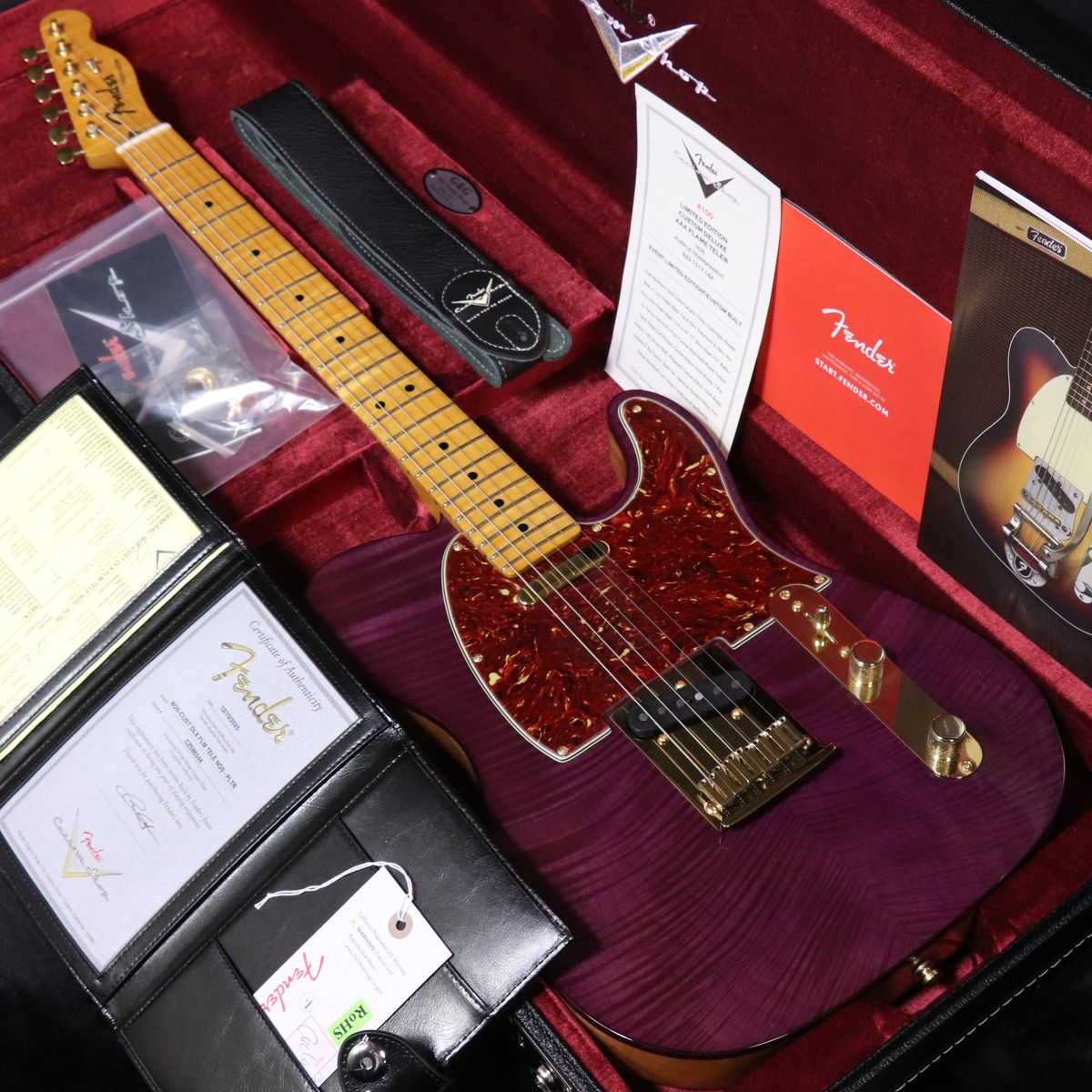 Fender Custom Shop / Limited Edition Custom Deluxe Flame Maple Telecaster NOS Purple Transparent 【アウトレット】【梅田店】｜イシバシ楽器 17Shops