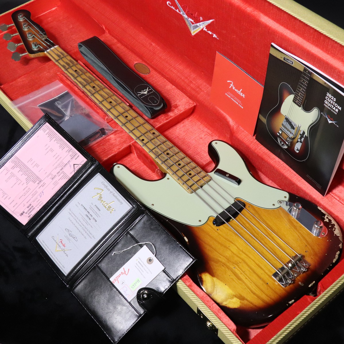 Fender Custom Shop / 1955 Precision Bass Heavy Relic MH Chocolate 2Tone Burst 【梅田店】|イシバシ楽器 17Shops