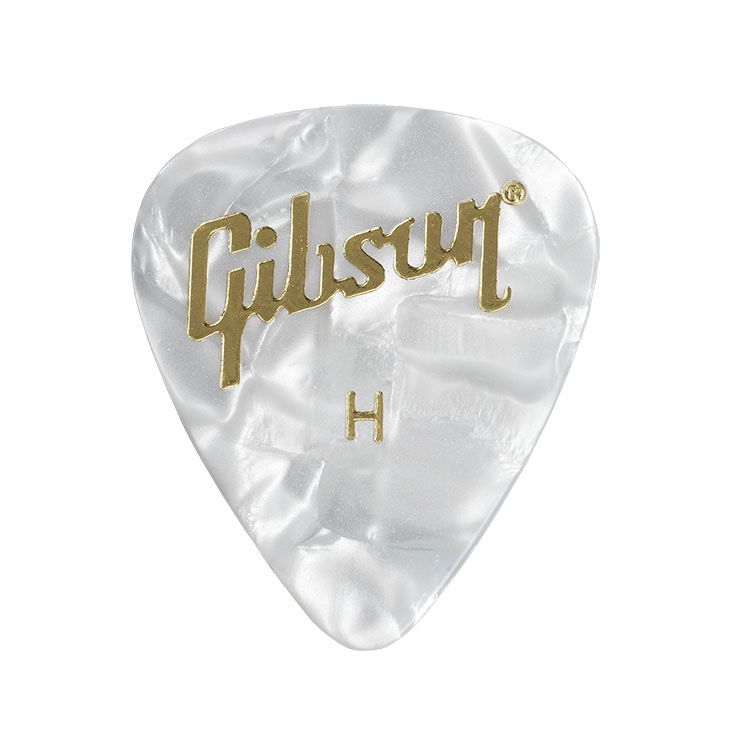 楽天市場】Gibson / White Pearl Pick 【Heavy】 ティアドロップ