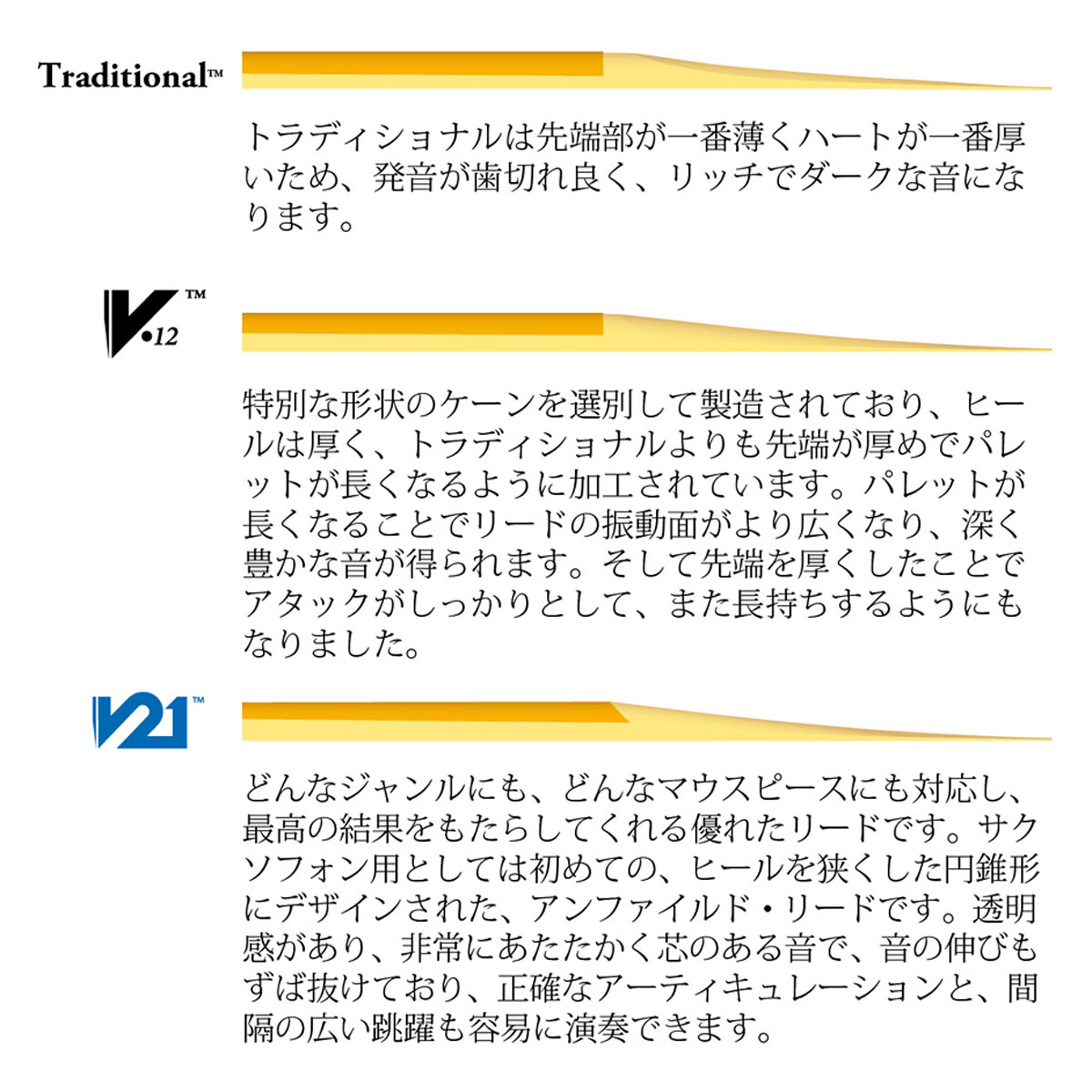 中古 Vandoren B♭クラリネット リード V21 10枚入 ノナカ正規品