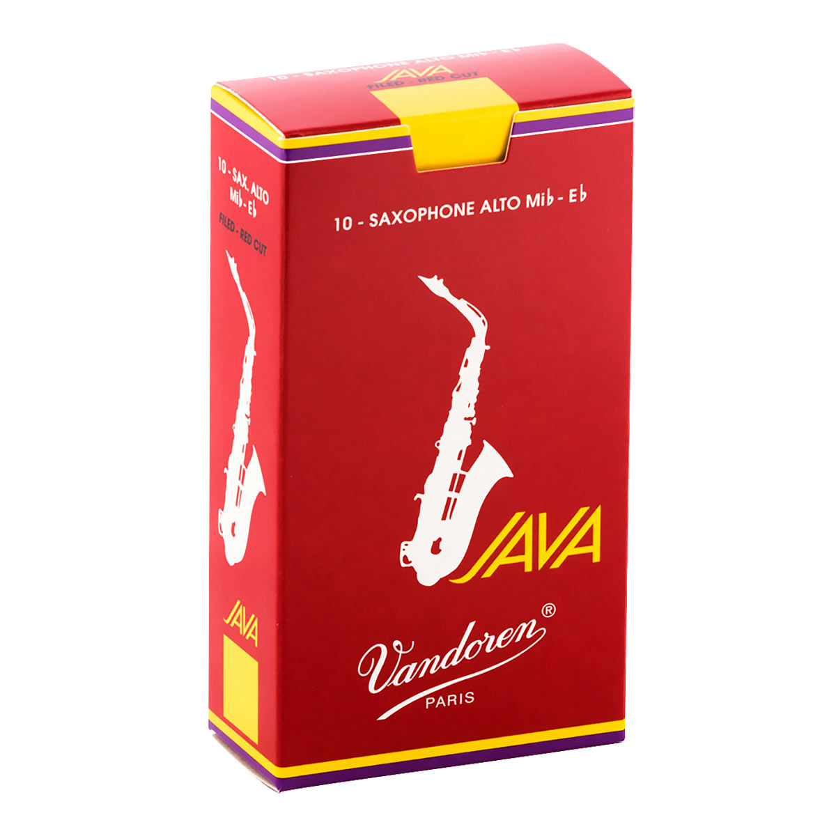 Vandoren / アルトサックス リード JAVA RED 10枚入 ファイルドカット 2 (ノナカ正規品)【お取り寄せ商品】