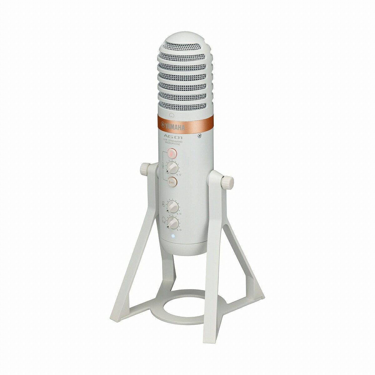 オーディオ機器 YAMAHA AG01 選べるヘッドホン AUXケーブルセット (6)AG01黒×ブルー ライブストリーミング USB マイクロフォン ヤマ - 1