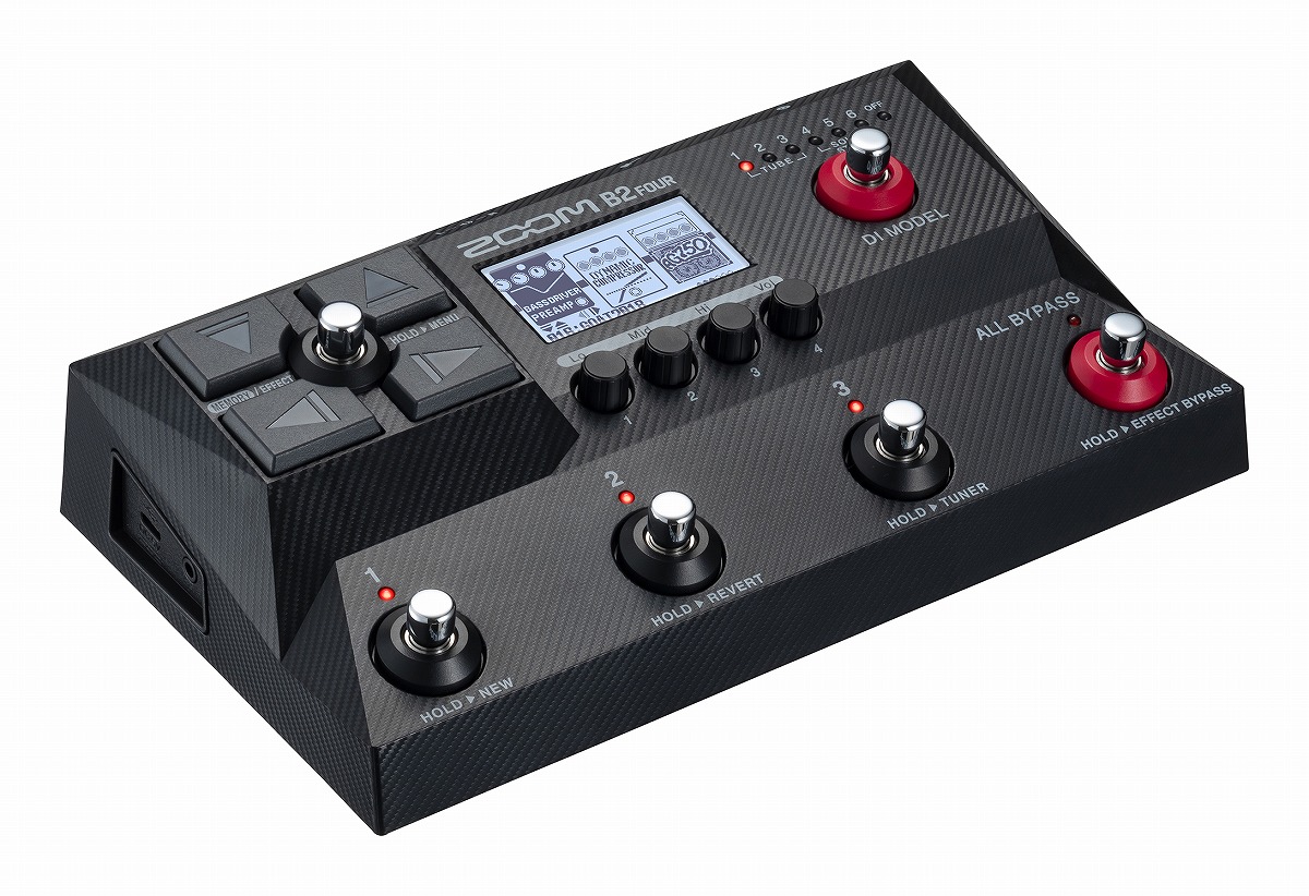 【無償オンラインユーザー登録で安心の3年間製品保証】ZOOM / B2 FOUR Effects & Amp Emulator ベース マルチエフェクター ズーム|イシバシ楽器 WEB SHOP