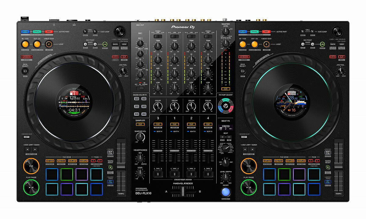 Pioneer DJ DDJ-FLX コントローラー Pioneer パイオニア DDJ-FLX6 - 4-channel DJ controller for rekordbox and Serato