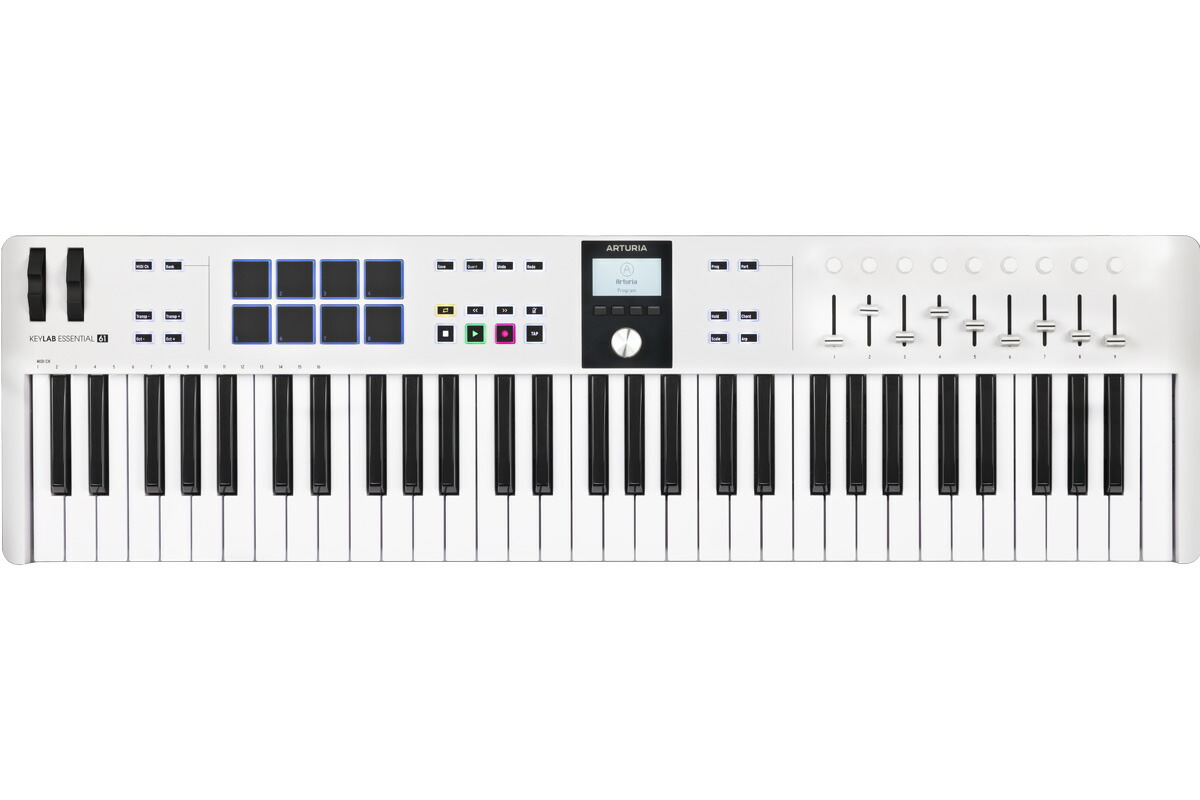 Arturia アートリア / KeyLab Essential 61 mk3 ユニバーサルMIDI コントローラー【PNG】