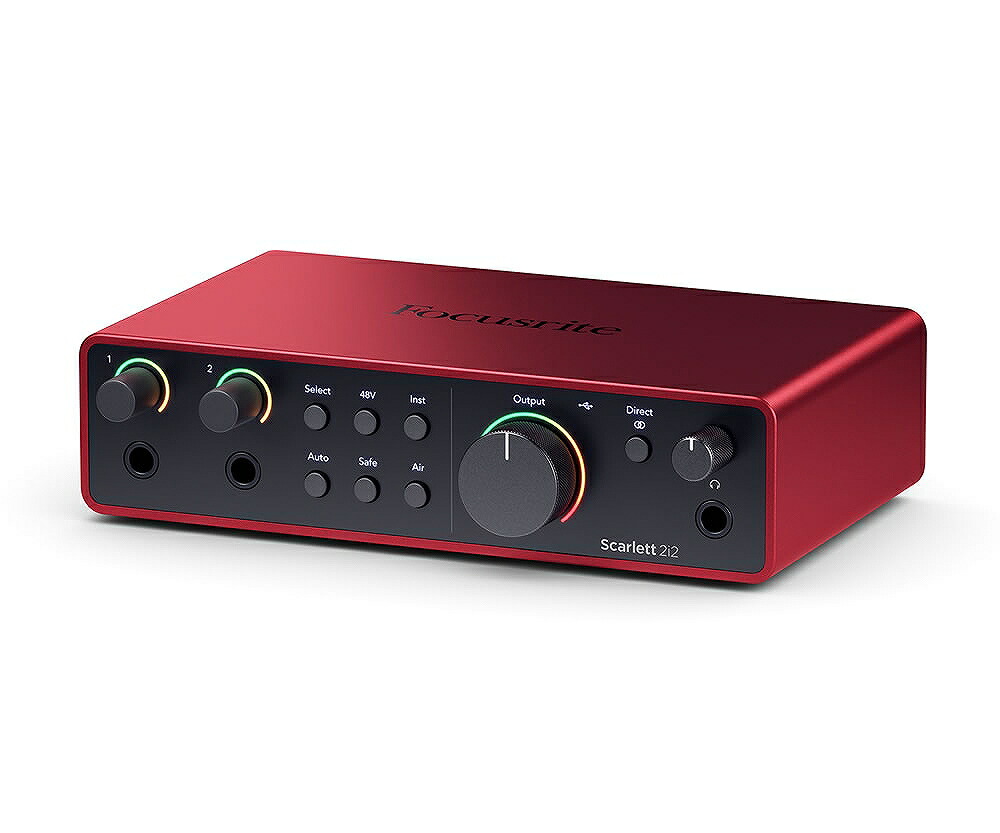 Focusrite フォーカスライト / Scarlett 2i2 gen4 2In/2Out USBオーディオインターフェイス【PNG】