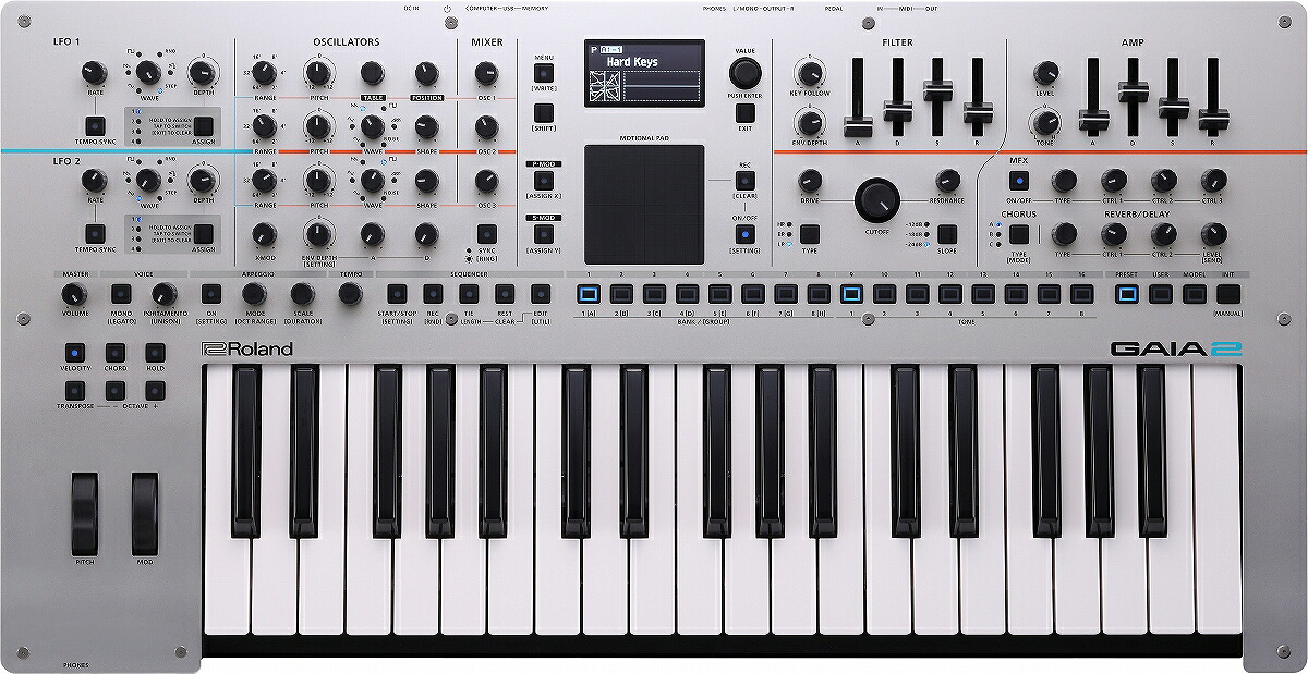 Roland ローランド / GAIA 2 ウェーブテーブル バーチャル・アナログ・エンジン搭載 シンセサイザー【YRK】【PTNB】