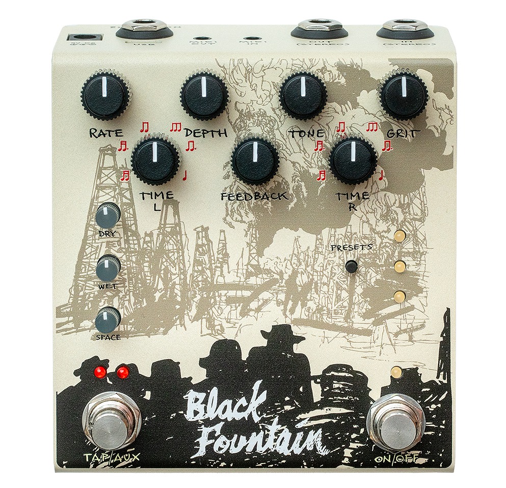 Old Blood Noise Endeavors / Black Fountain Stereo Cream Oil Can Inspired Delay + More オイル缶ディレイ ディレイ【国内正規品】【PNG】｜イシバシ楽器　ＷＥＢ　ＳＨＯＰ
