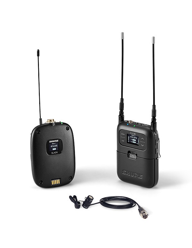 Shure / SLXD15/W85-JB SLXD1ボディパック型送信機 SLXD5 シングルチャンネル・ポータブル・デジタルワイヤレス受信機 (WL185付き)【お取り寄せ商品】【PNG】