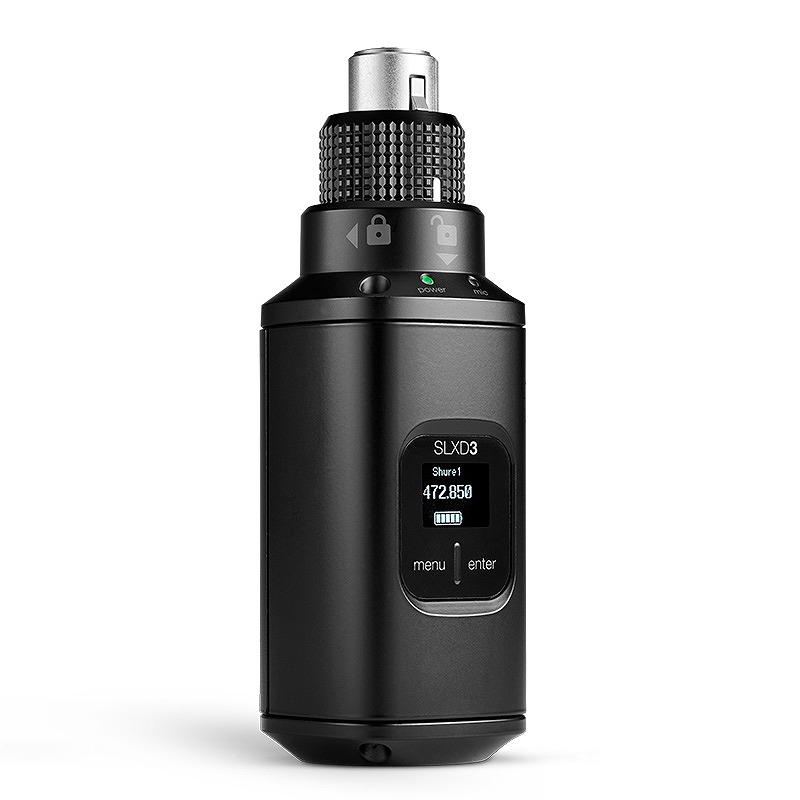 Shure / SLXD3 プラグオン・デジタルワイヤレス送信機【お取り寄せ商品】【PNG】