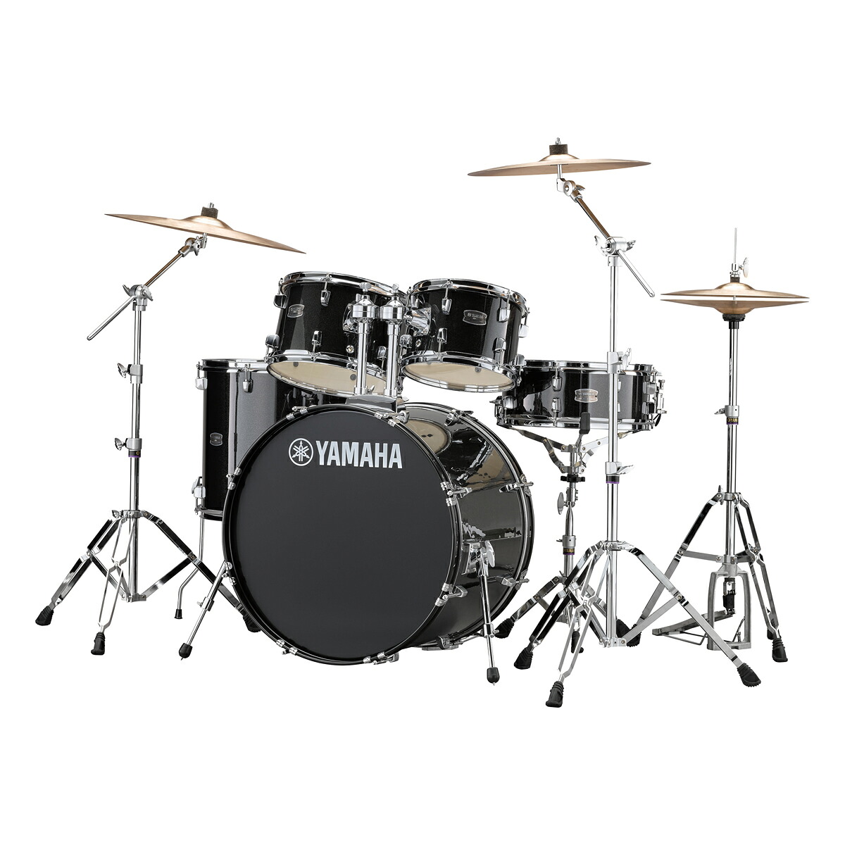 YAMAHA / RDP2F5STD BLGブラックグリッター ライディーン ドラムセット ジルジャンシンバル付きフルセット 22BD スタンダードサイズ【お取り寄せ商品】【PNG】｜イシバシ楽器　ＷＥＢ　ＳＨＯＰ 138,600円