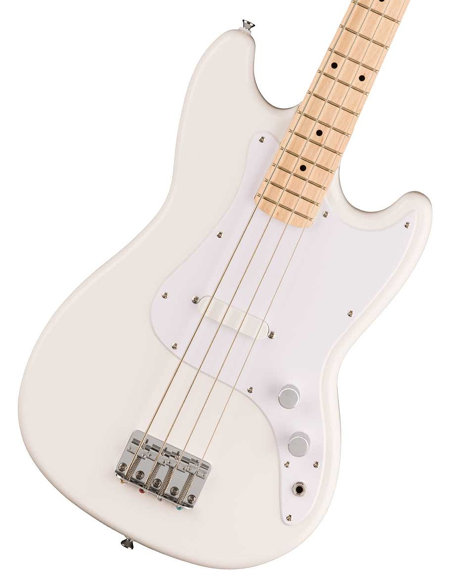 Squier by Fender / Sonic Bronco Bass Maple Fingerboard White Pickguard Arctic White スクワイヤー【YRK】|イシバシ楽器 WEB SHOP