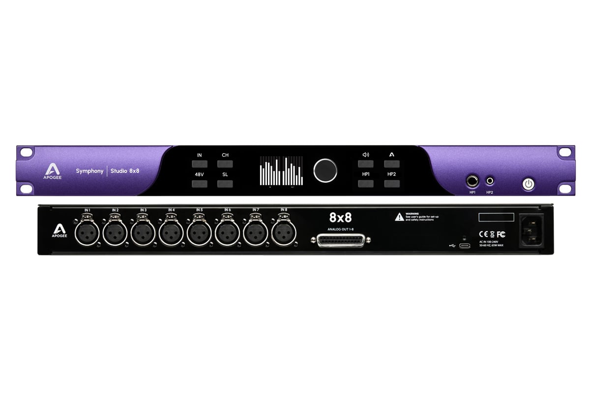Apogee アポジー / Symphony Studio 8x8 USB-C オーディオ・インターフェース【お取り寄せ商品】【PNG】