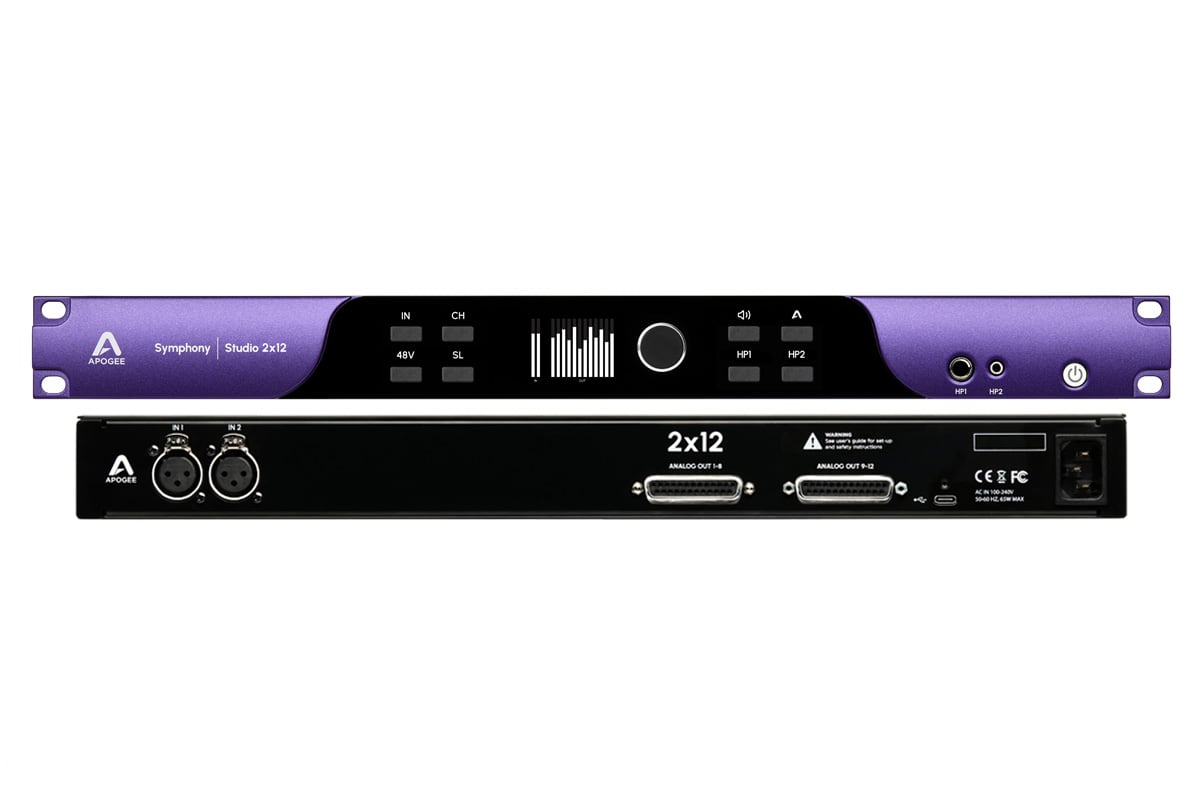 Apogee アポジー / Symphony Studio 2x12 USB-C オーディオ・インターフェース【お取り寄せ商品】【PNG】
