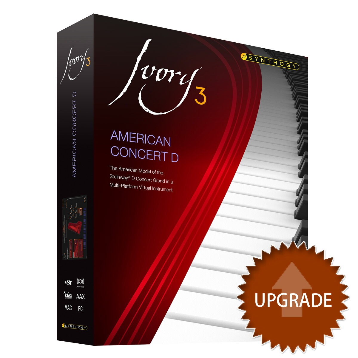 Synthogy / Ivory 3 American Concert D Upgrade from Ivory II American Concert D (Download)【ダウンロード版メール納品 代引不可】【PNG】｜イシバシ楽器　ＷＥＢ　ＳＨＯＰ