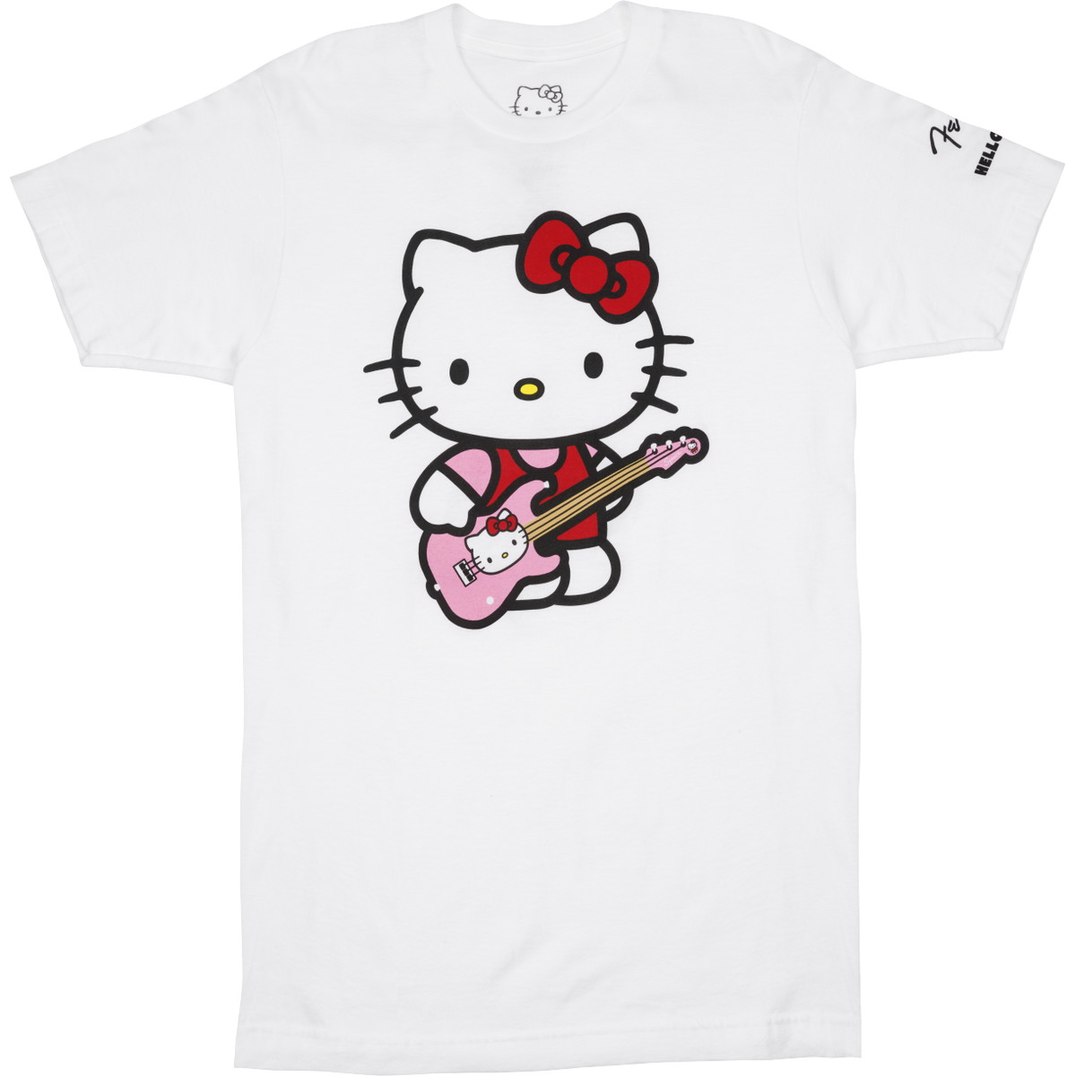 レア! Roen ギターキティちゃんプリントTシャツ　スタッズ サンリオ 楽天市場】Fender Hello Kitty Black Front Logo Tee【送料無料