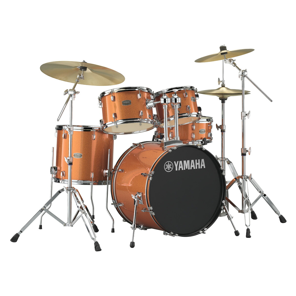 YAMAHA / RDP0F5STD ORGオレンジグリッター ライディーン ドラムセット ジルジャンシンバル付きフルセット 20BD コンパクトサイズ【お取り寄せ商品】【PNG】｜イシバシ楽器　ＷＥＢ　ＳＨＯＰ