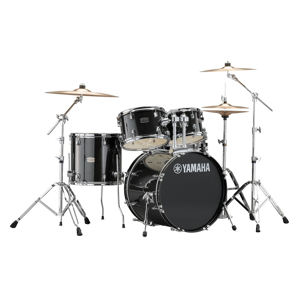 YAMAHA / RDP0F5STD BLGブラックグリッター ライディーン ドラムセット ジルジャンシンバル付きフルセット 20BD コンパクトサイズ【お取り寄せ商品】【PNG】｜イシバシ楽器　ＷＥＢ　ＳＨＯＰ